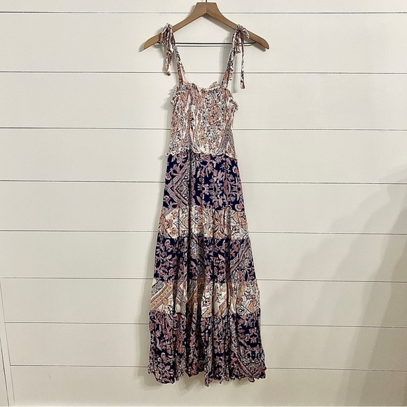 Abel the Label Zodiac Maxi Dress in Boho Floral Paisley Print, Size Small - Picture 5 of 8